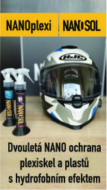 NANOplexi: ochrana štítů a plexiskel od NANOSOL CZ | www.nanosol.cz